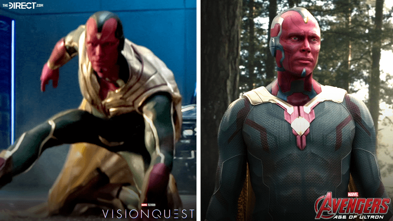 Vision's comparison pic between VisionQuest & Avengers: Age of Ultron.