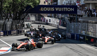 The start of the race during the FIA Formula One World Championship F1 Monaco Grand Prix 2026 in Monte Carlo, Monaco, on June 7, 2026.