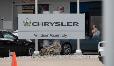 A sign for the Windsor Assembly Plant
