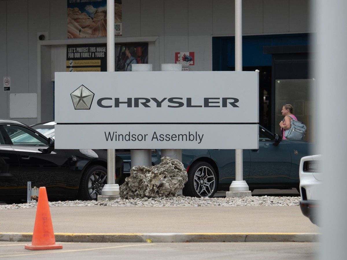 A sign for the Windsor Assembly Plant