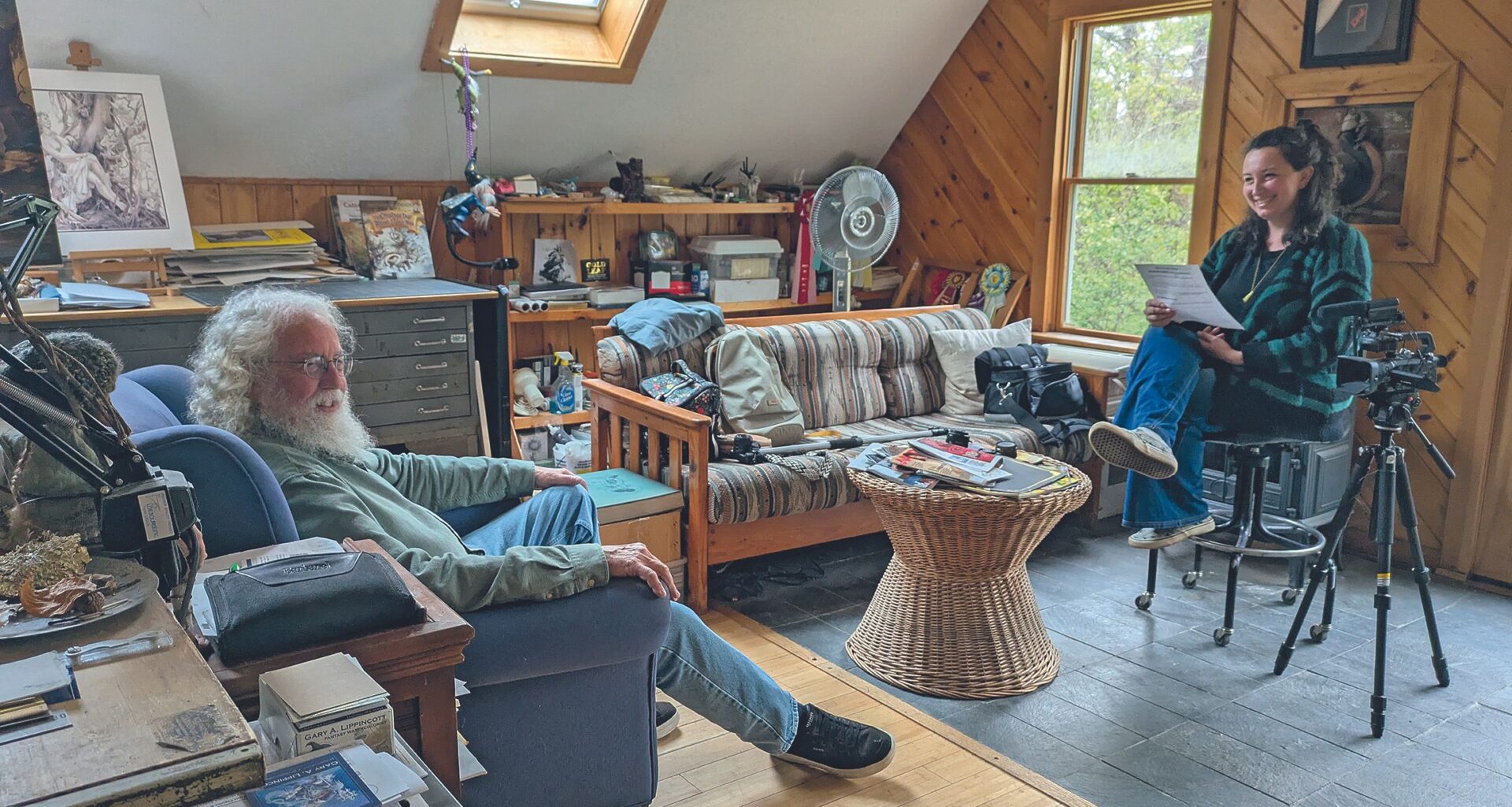 Gary A. Lippincott takes us on a tour of his inspiring home art studio