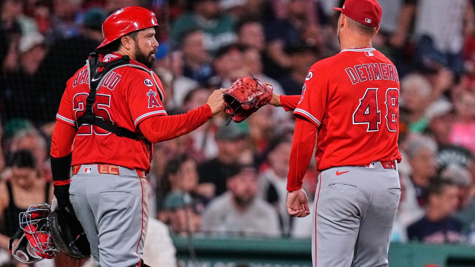 Reid Detmers strikes out 9 as Angels beat Red Sox 6-1, ending Boston’s streak