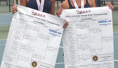 Deer Creek girls tennis team ties for third at their first state tournament