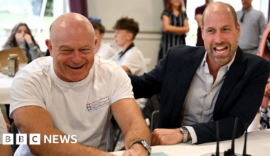 Celebrity Traitors star joins William to urge people to prepare for emergencies - BBC