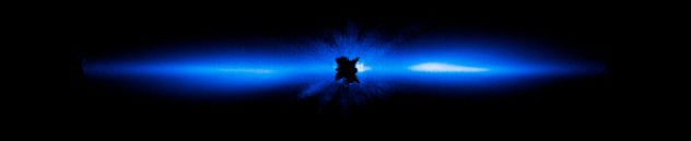 NASA's Hubble Space Telescope captured this detailed image of the large disk of dust and debris that orbits the Beta Pictoris system.