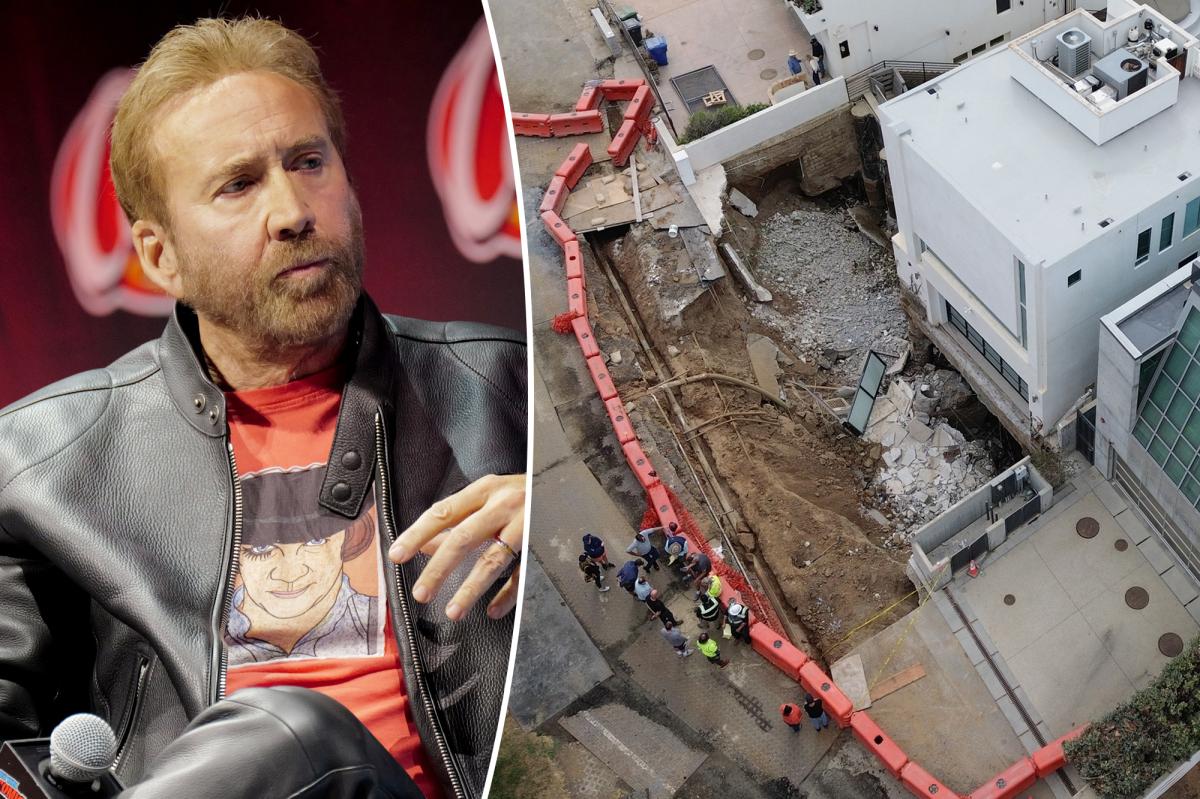 Nicolas Cage trying to save $10.5 million Malibu home from sinkhole