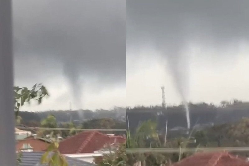 A tornado in the distance in Ulladulla.
