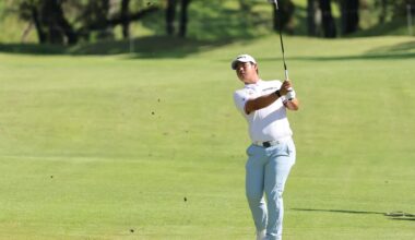 Kim Joo-hyung of South Korea plays at the men