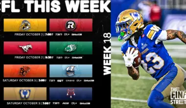 CFL Schedule Today October 3, 2026: BC Lions vs Toronto Argonauts