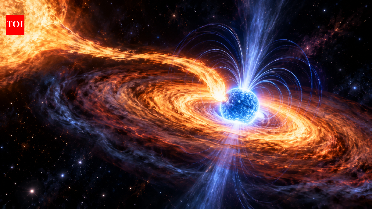 Astronomers spot gas falling onto a neutron star for the first time, revealing how matter flows towards the star |