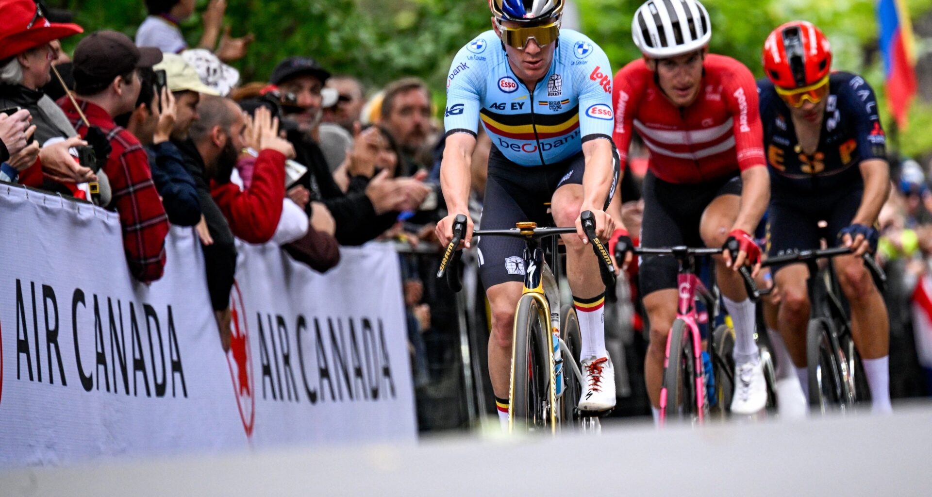 Remco Evenepoel in action during the elite men's Road Race race at the cycling World Championships (Photo: Jasper Jacobs/Belga Mag via AFP)