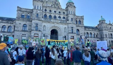 Hundreds rally at B.C. Legislature demanding stronger protections for remaining old-growth forests