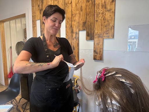 A hairstylist