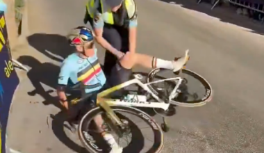Remco Evenepoel crash: new angle of European title scare