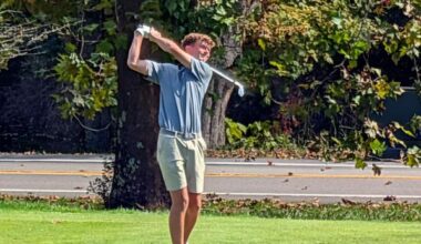 Back Nine Bounce Back Helps Men’s Golf Hold Second Place in Round 2 of MEC Men’s Golf Championships