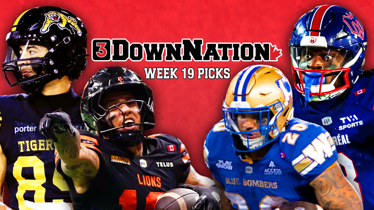 3DownNation CFL picks straight-up & against the spread: Week 19