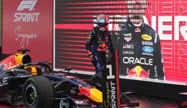 Verstappen does the double with pole and sprint race win at F1’s Singapore Grand Prix