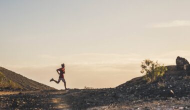 person running on a trail