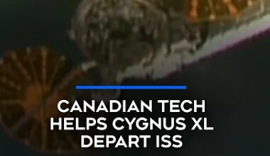 Canadian tech helps Cygnus XL depart ISS - YouTube