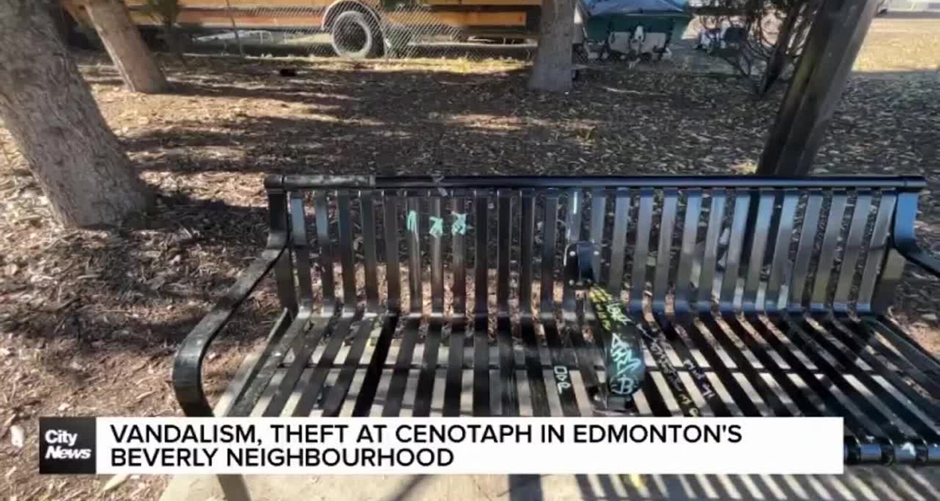 Vandalism, theft at Edmonton cenotaph in Beverly neighbourhood