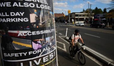 Cycling protest blocks Toronto bike lane removal work along Bloor Street stretch - CTV News