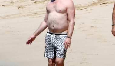 Leonardo DiCaprio has become Hollywood¿s poster boy for the ¿dad bod¿ and was recently pictured enjoying a beach day with his glamorous girlfriend, 28-year-old model Vittoria Ceretti