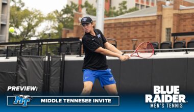 Men’s Tennis to welcome Belmont, UAB, Louisville, Alabama for Middle Tennessee Invite
