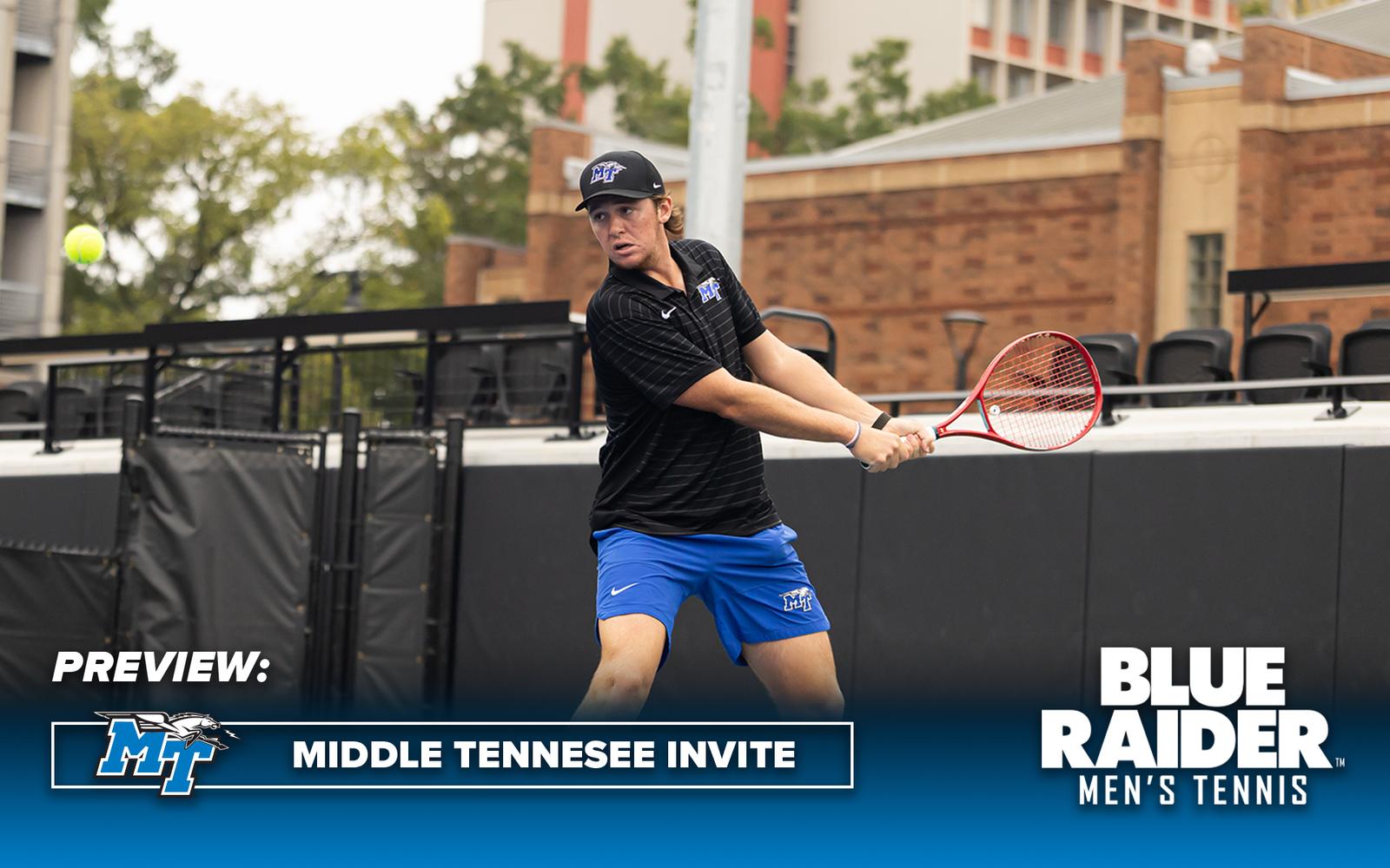 Men’s Tennis to welcome Belmont, UAB, Louisville, Alabama for Middle Tennessee Invite