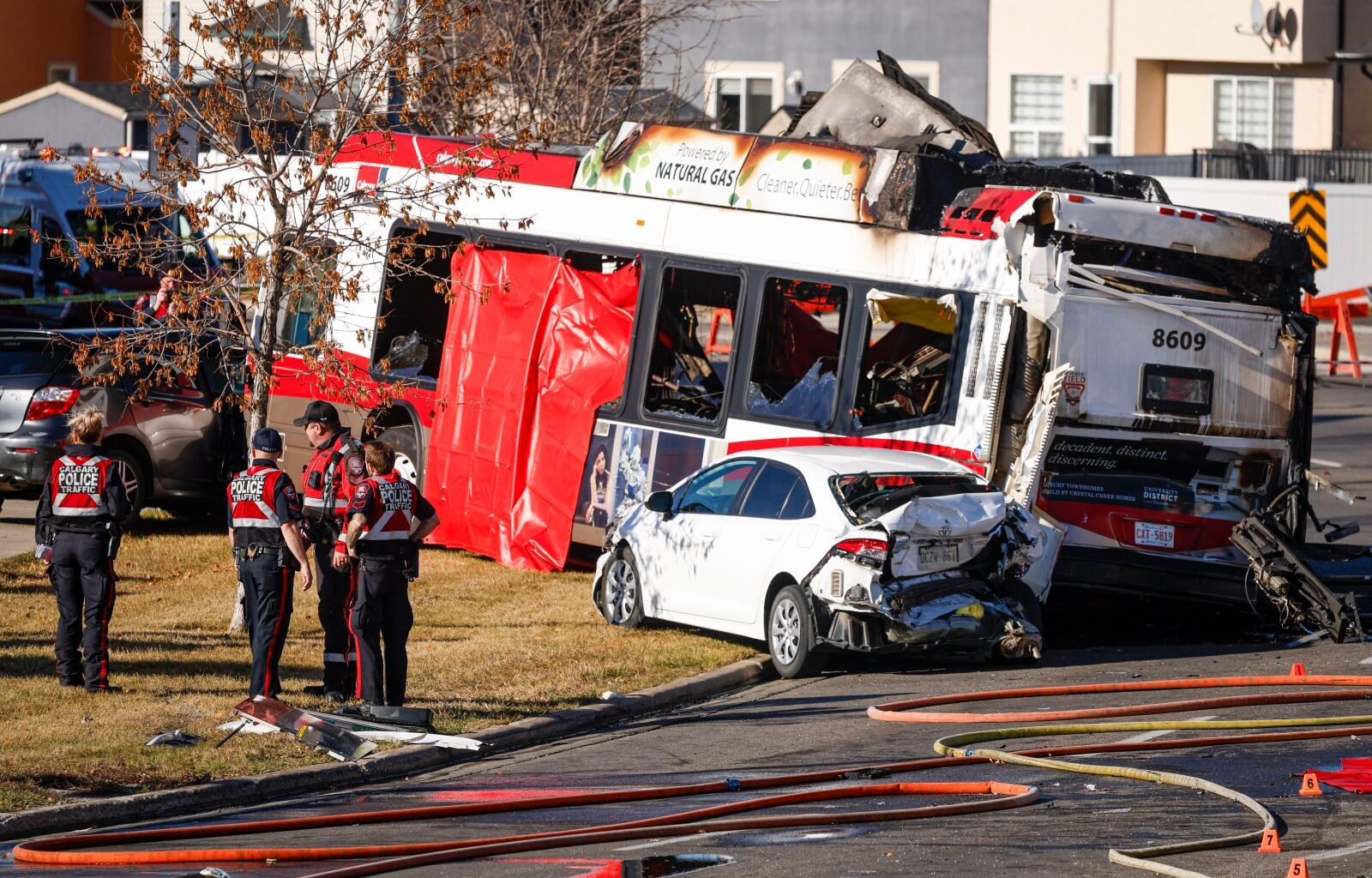 Three dead, others injured in fiery crash of Calgary transit buses – Winnipeg Free Press