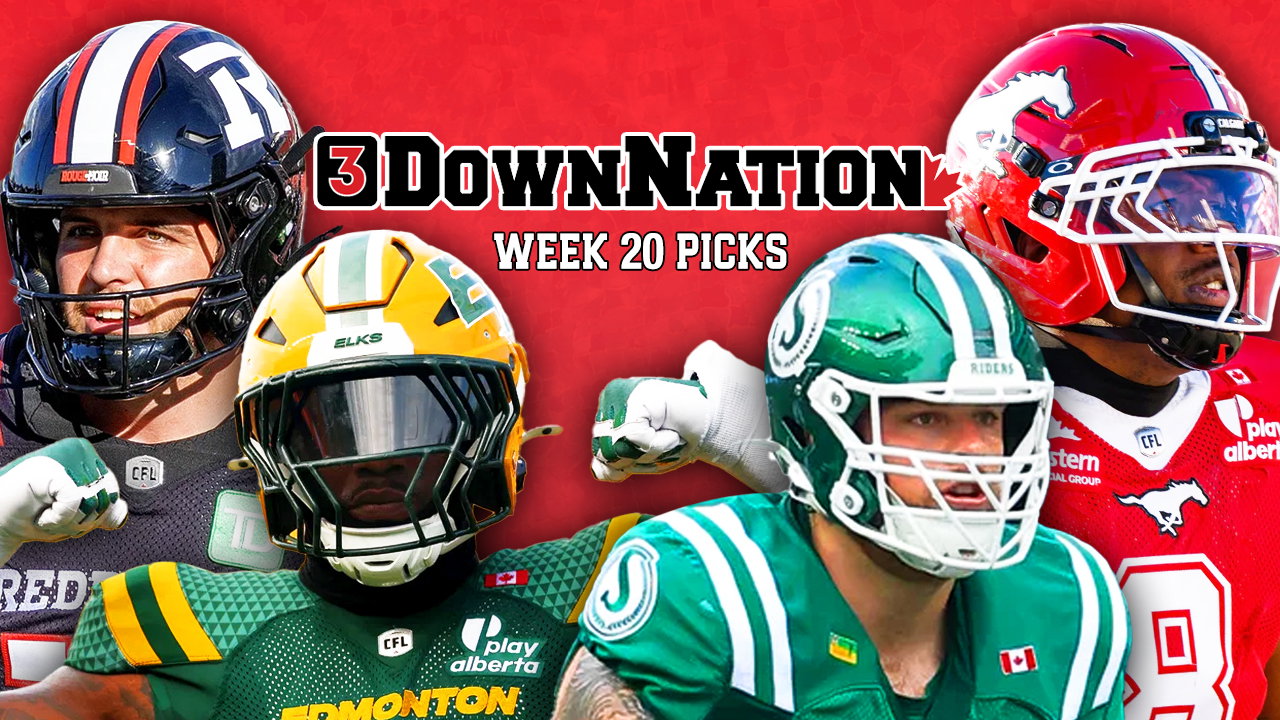 3DownNation CFL picks straight-up & against the spread: Week 20