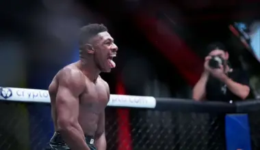 TOMMY MCMILLEN and MARWAN RAHIKI fight in their 3-round Featherweight bout at Noche UFC