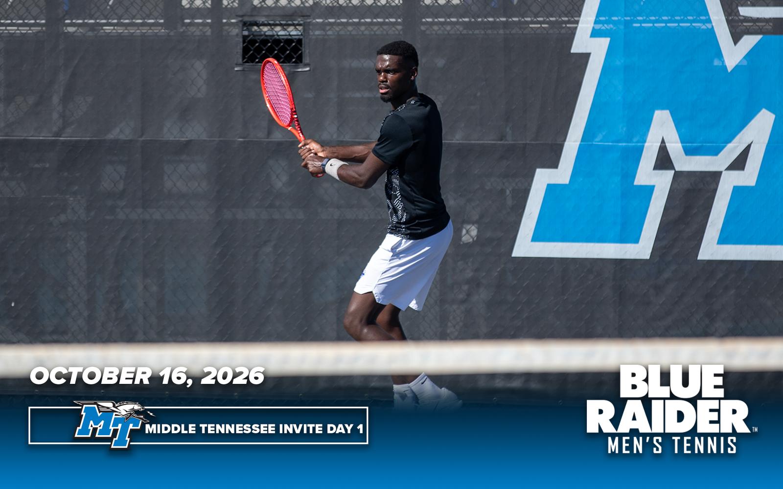 Men’s Tennis completes first day of Middle Tennessee Invite