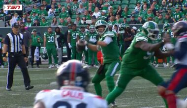 Saskatchewan Roughriders come back to beat the Alouettes to clinch a playoff spot – BGMSportsTrax