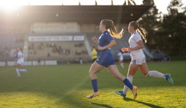 Women's soccer cap off Seniors' Day with a win