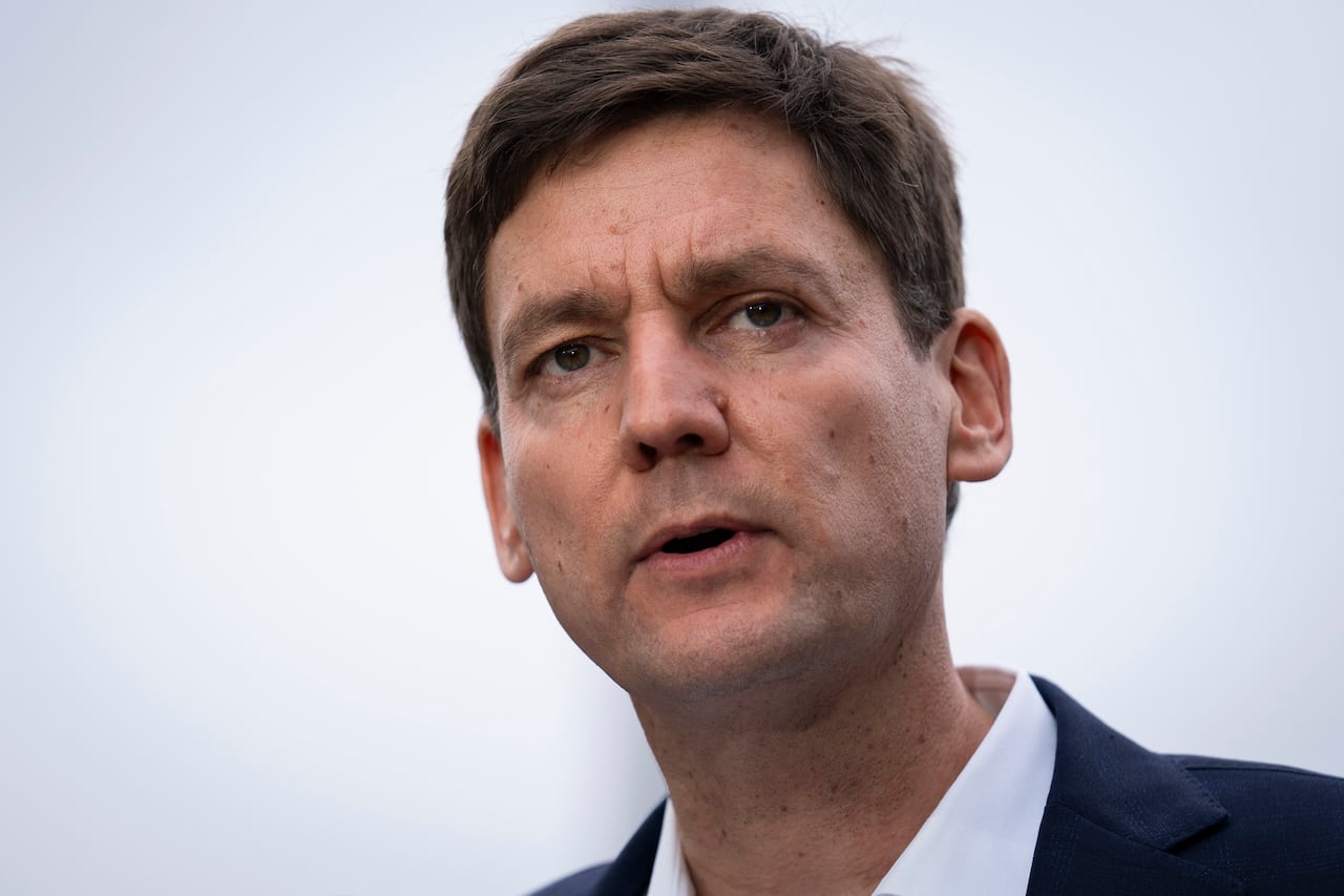 A close up photo of David Eby.