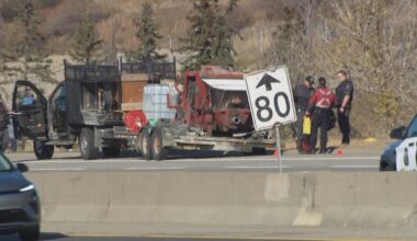 Person killed while changing tire on Deerfoot Trail, police say