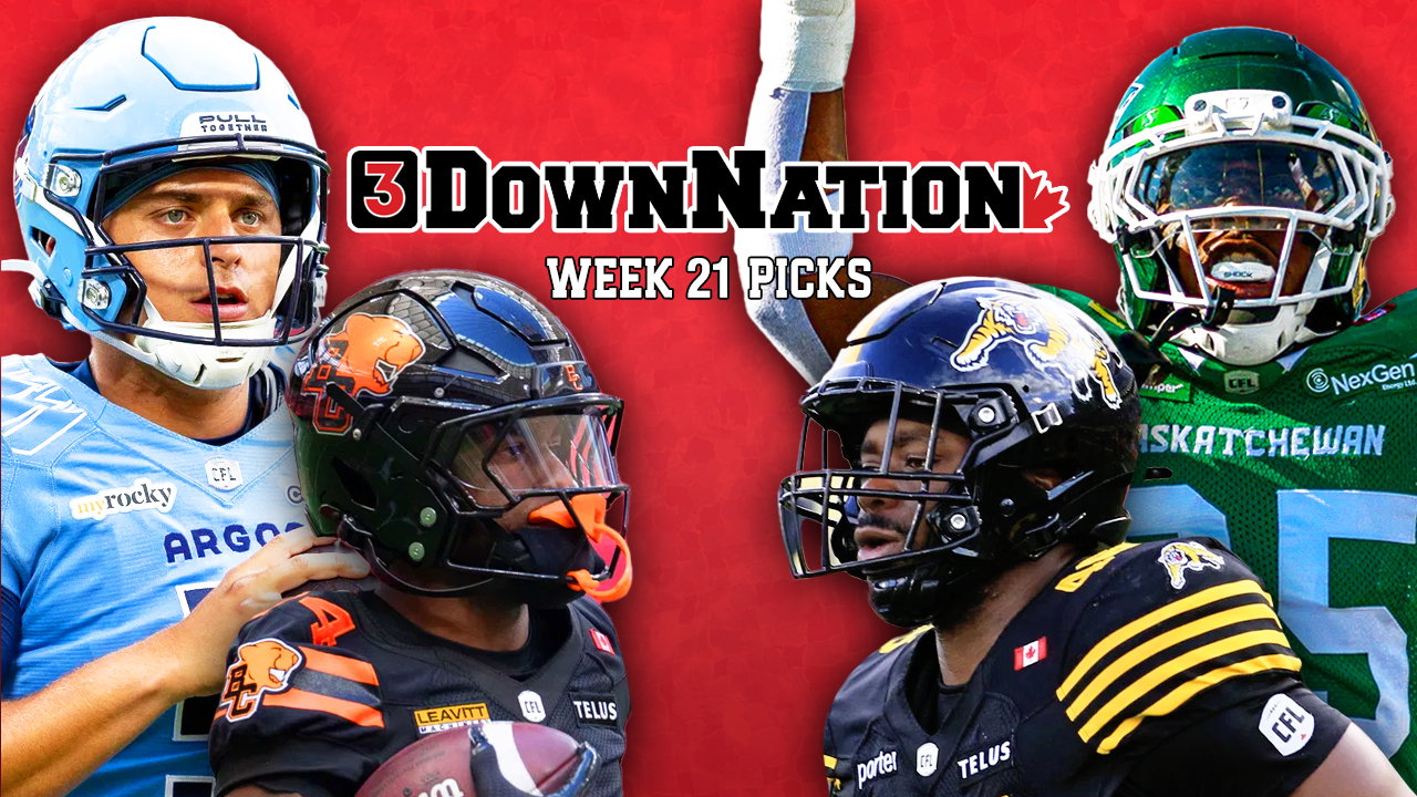 3DownNation CFL picks straight-up & against the spread: Week 21