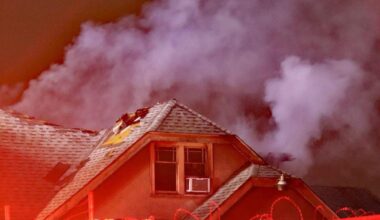 Surrey firefighters douse house fire beside Brownsville RV & Pub