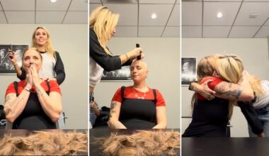 Miley Cyrus shaves fan's head after her breast cancer diagnosis