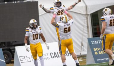 Bisons Clinch Playoff Spot with 33-11 Road Win Over Calgary