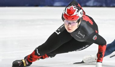 Canadian women win relay gold, Laoun takes 500m silver at short track World Tour opener