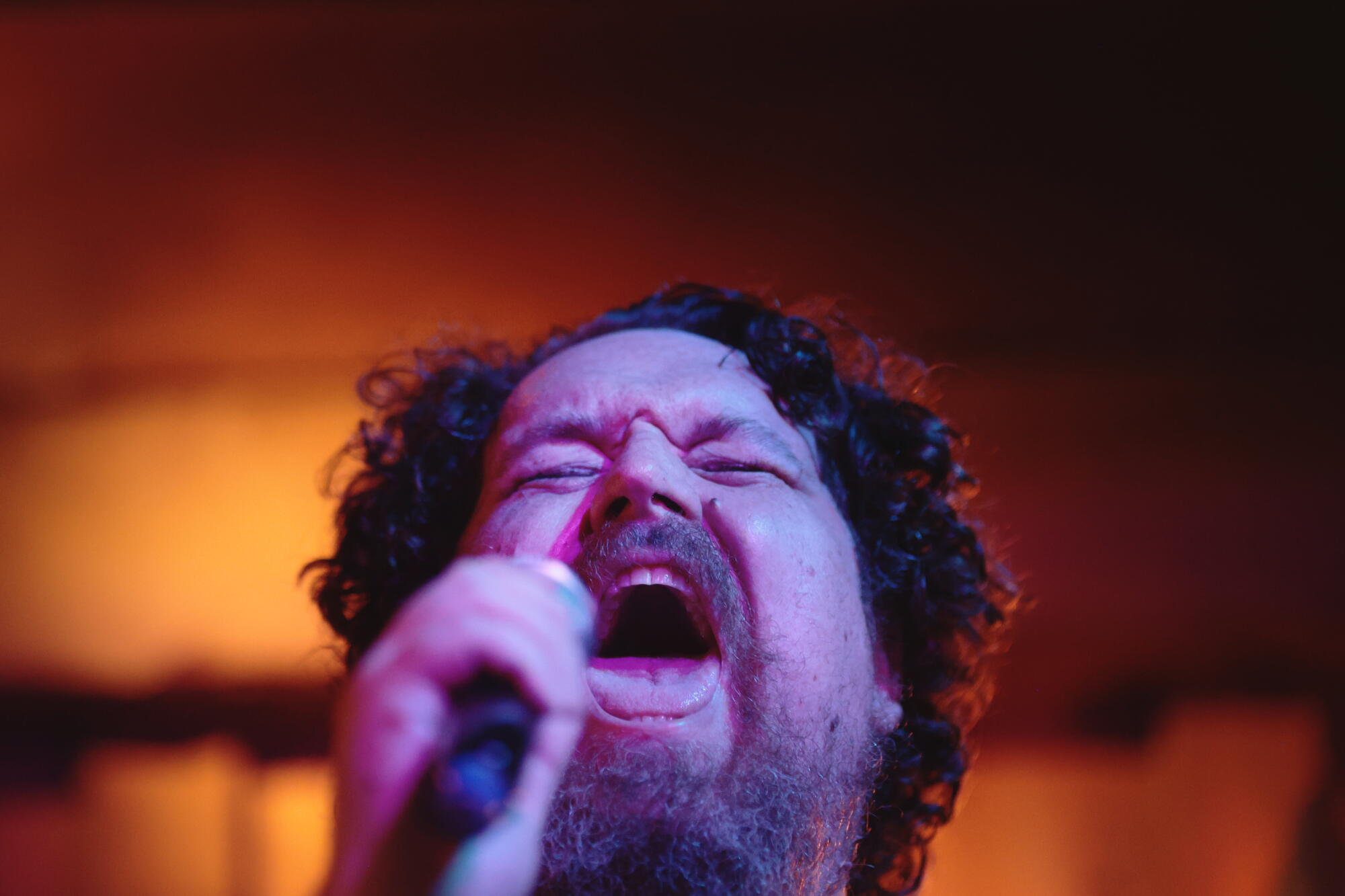 Dave Child lays it all out on the karaoke stage.