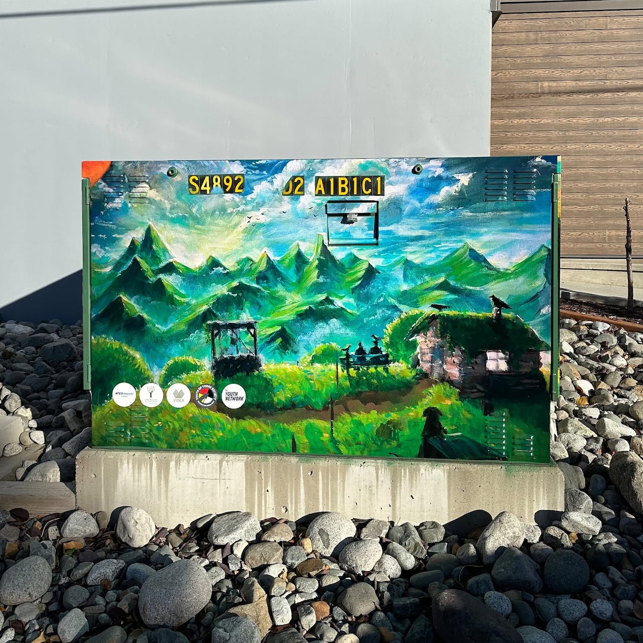 a painted box