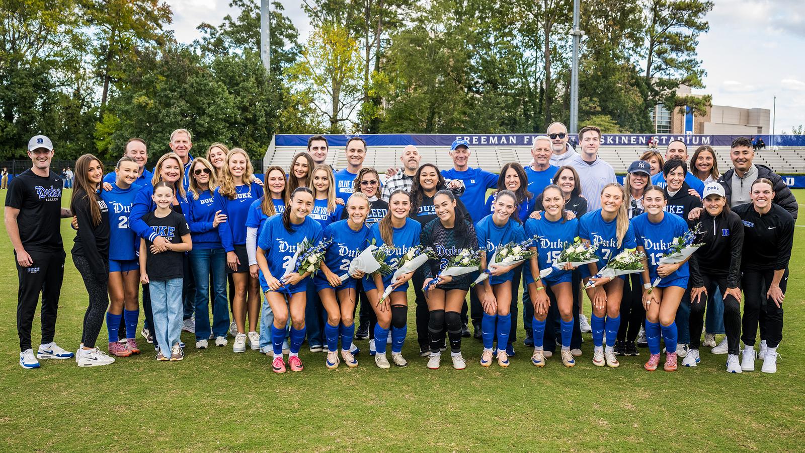 Eight Blue Devils Honored Saturday for Senior Day