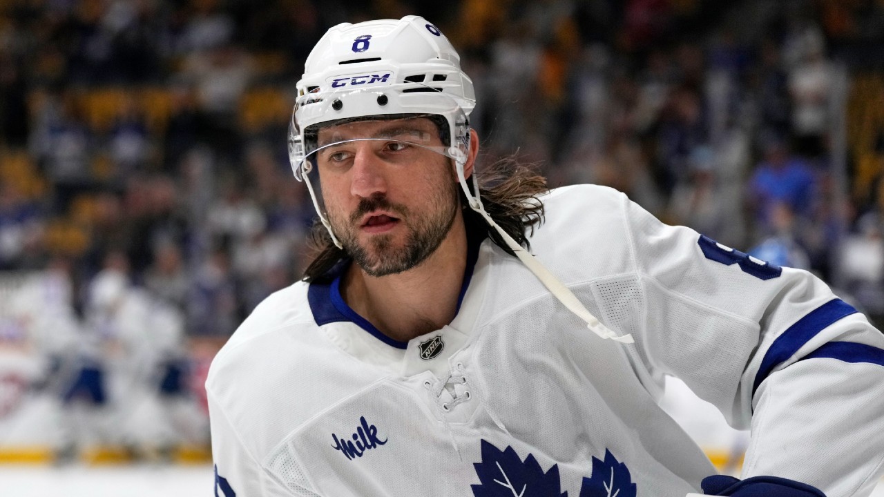 Maple Leafs' Chris Tanev takes part in team skate for first time since injury