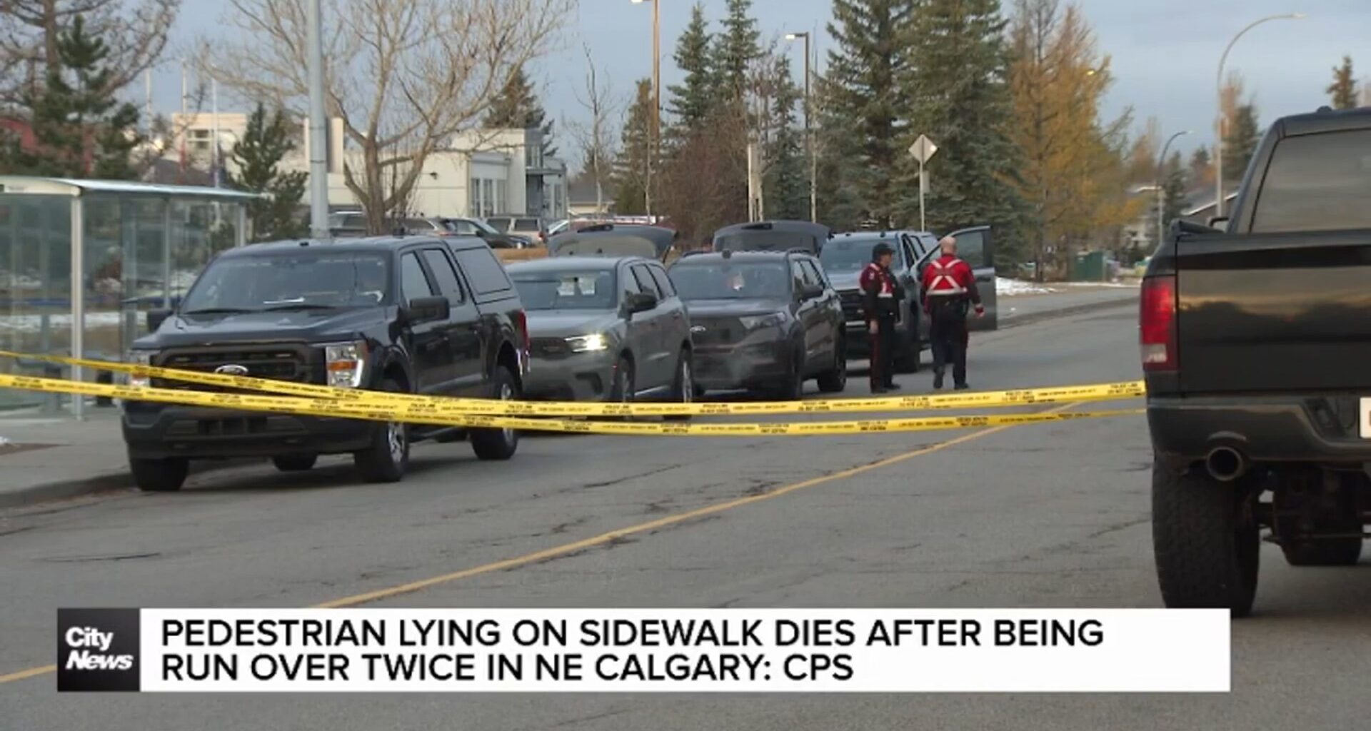Pedestrian lying on sidewalk killed after being run over twice: Calgary police