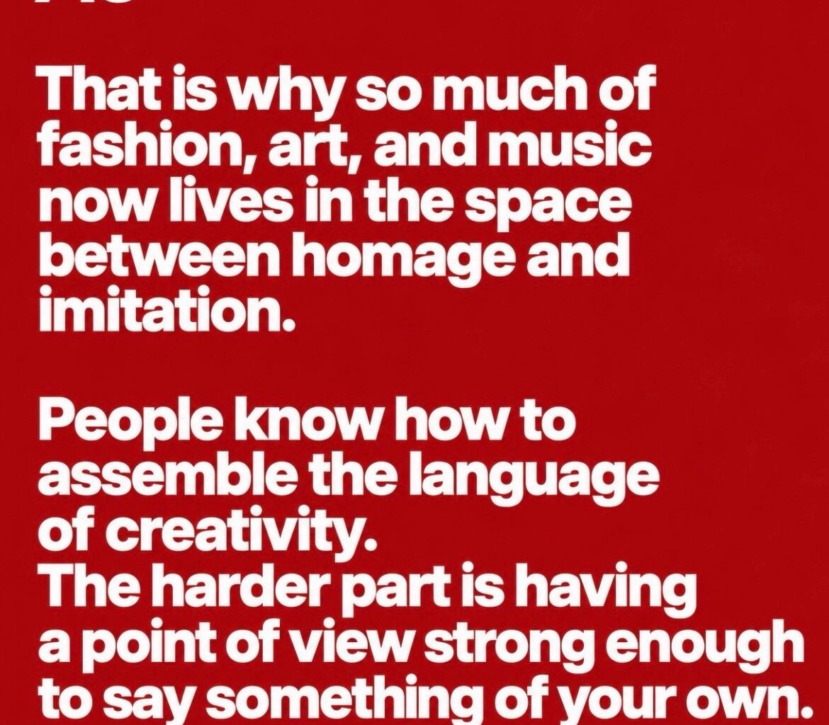 Have We Confused Having Good Taste With Being Creative?