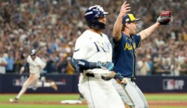 Rays become third team to lose first three World Series, joining Brooklyn Dodgers, Detroit Tigers