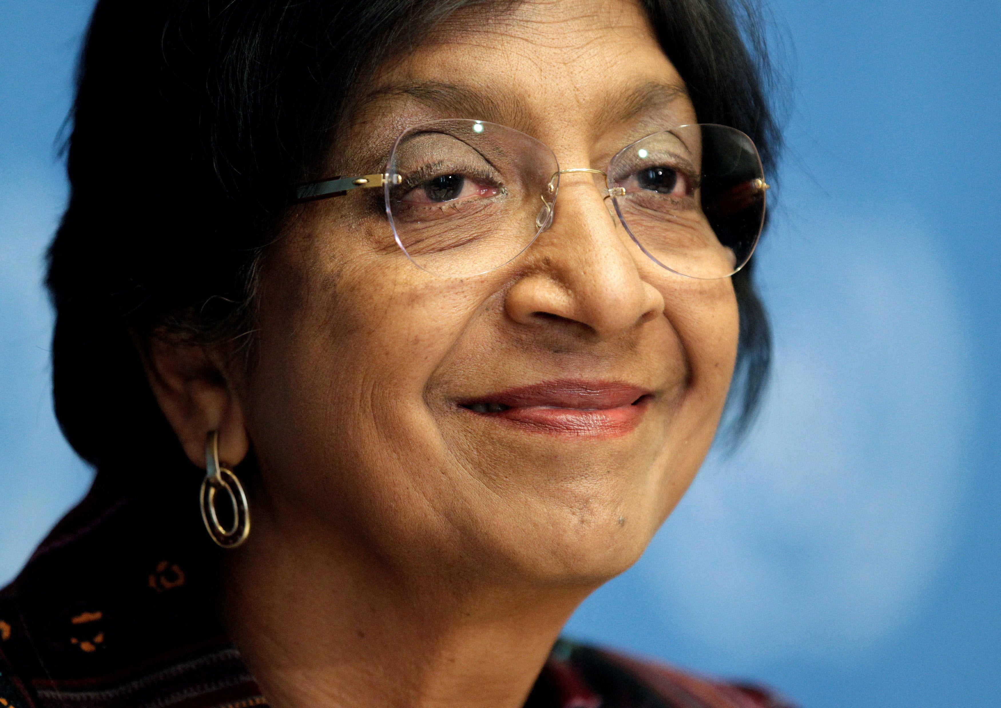 Navi Pillay joked that she would share the prize with Trump