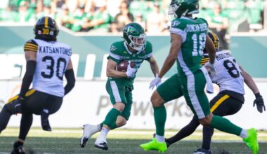 Roughriders' Sexton back after being sidelined 12 weeks with broken fibula